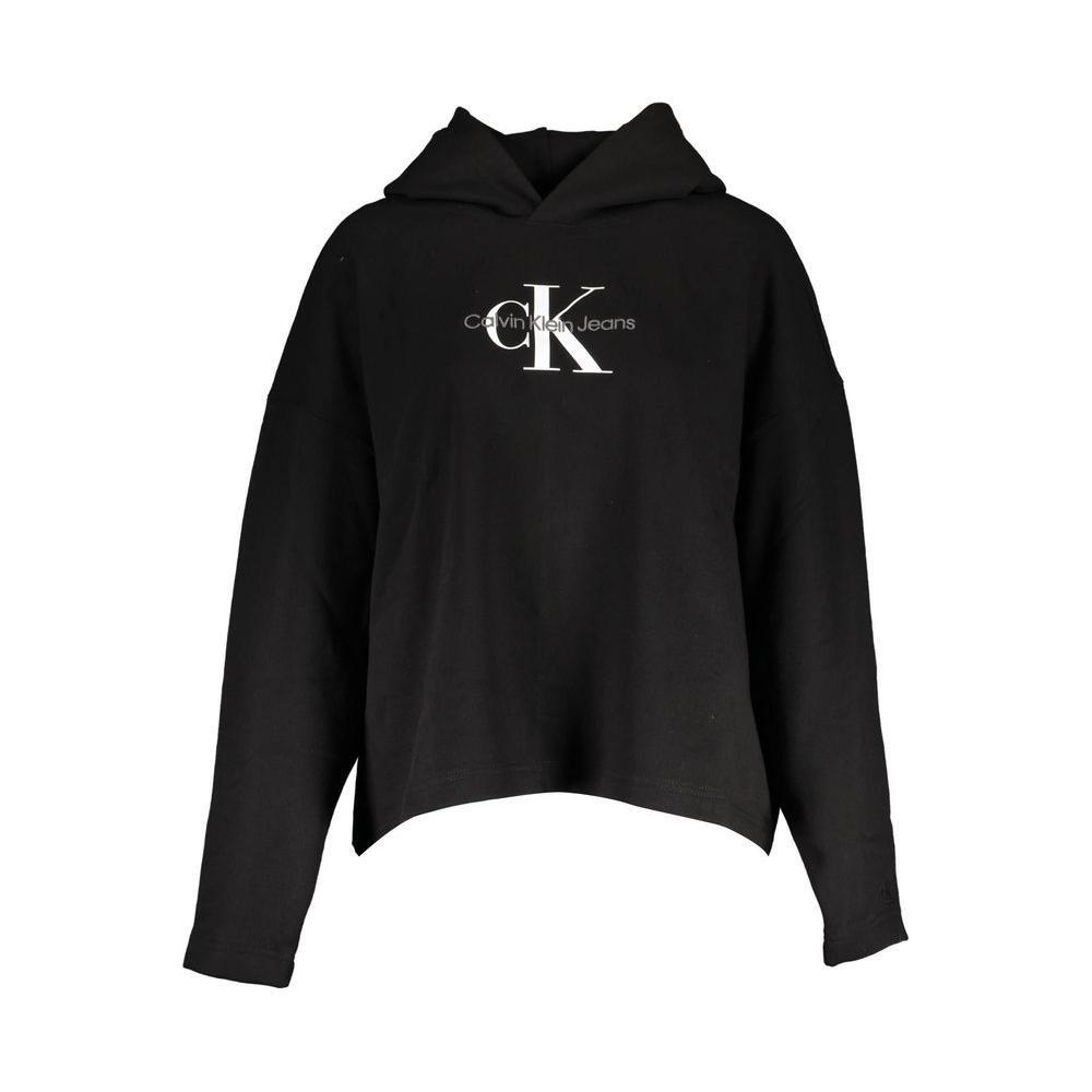 Calvin Klein Black Cotton Women Sweater CA-17453-S