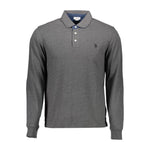 U.S. POLO ASSN. Gray Cotton Men Polo Shirt US-9835-XXL