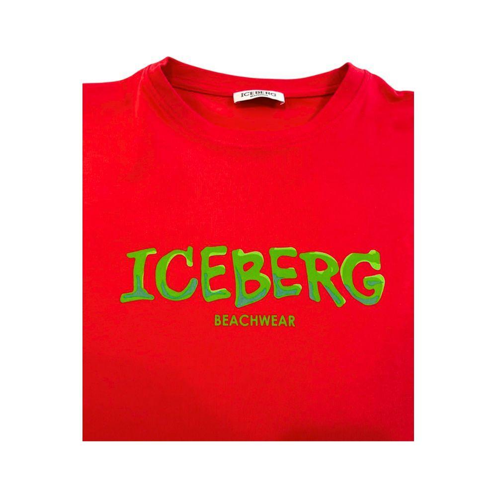 Iceberg Red Cotton Men T-Shirt IC-24783-S