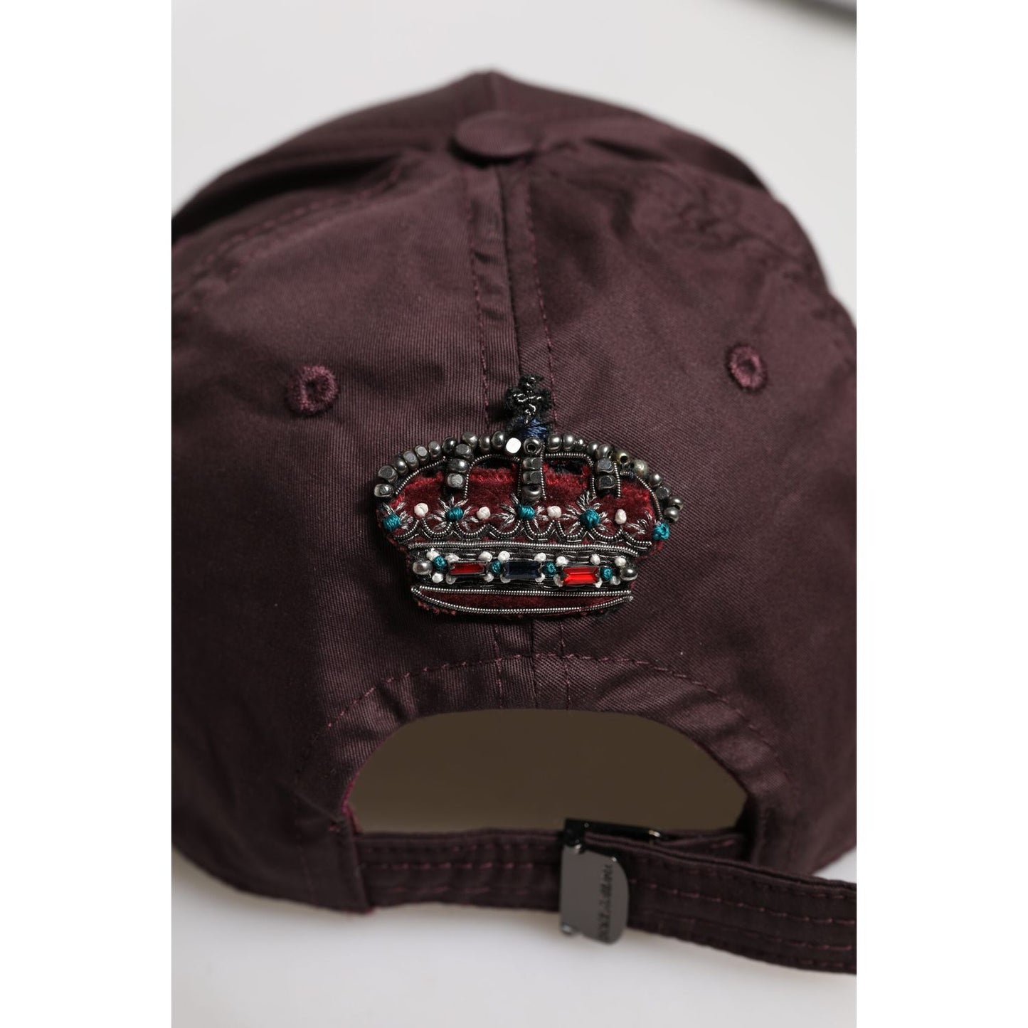 Dolce & Gabbana Brown Cotton DG Crown 6 Panels Baseball Cap