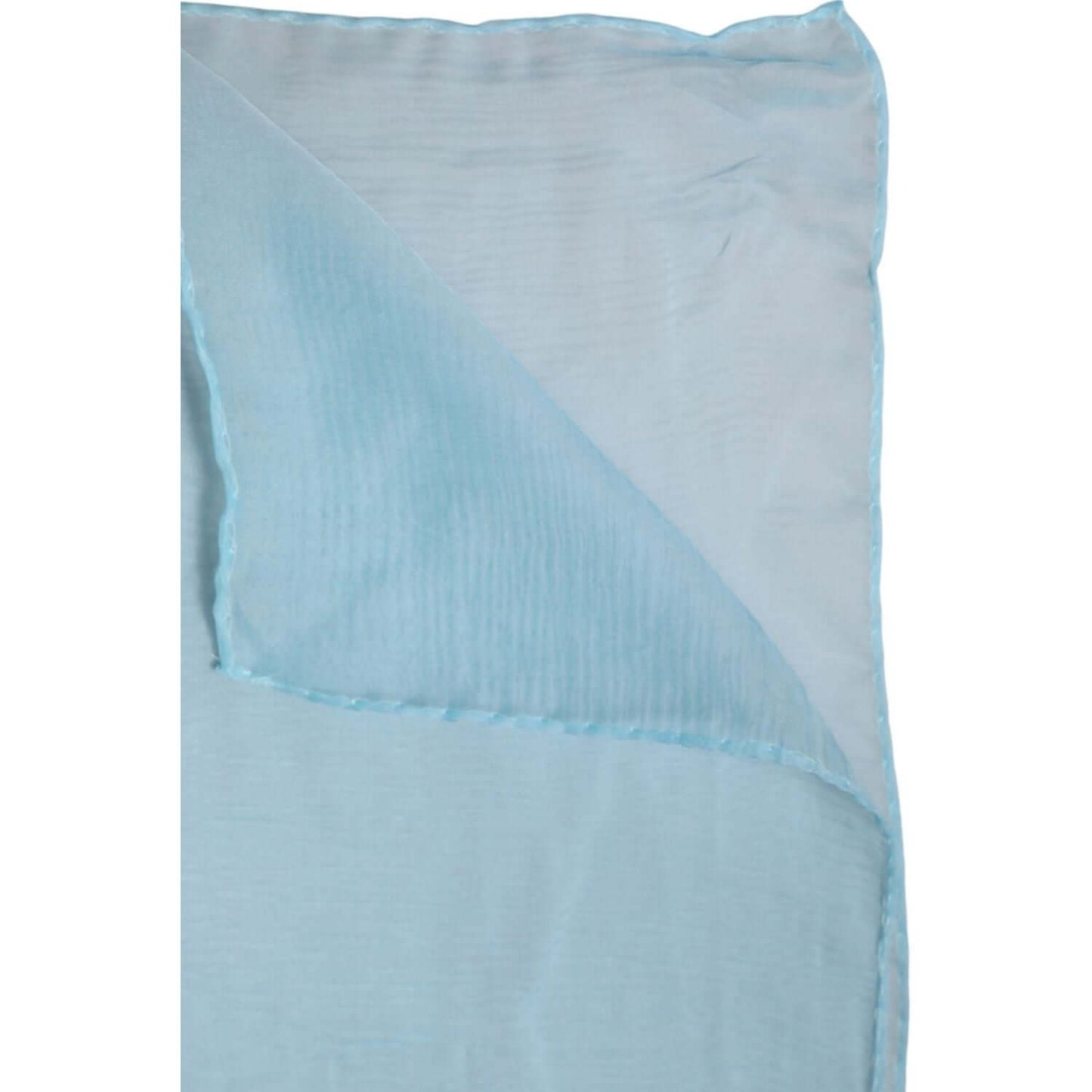 Dolce & Gabbana Light Blue Silk Rectangle Wrap Shawl Scarf, 100% Silk, 130x200cm, Made in Italy