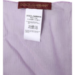 Dolce & Gabbana Purple Silk Rectangle Wrap Shawl Scarf