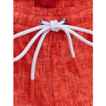 Isaia Red Polyester Swim Short IS-9197665-XL
