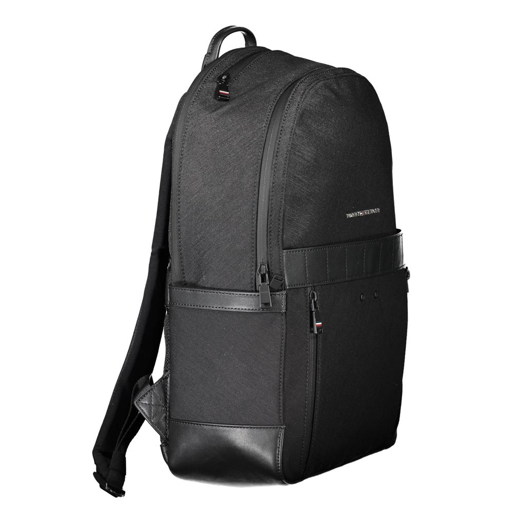 Tommy Hilfiger Black Nylon Backpack