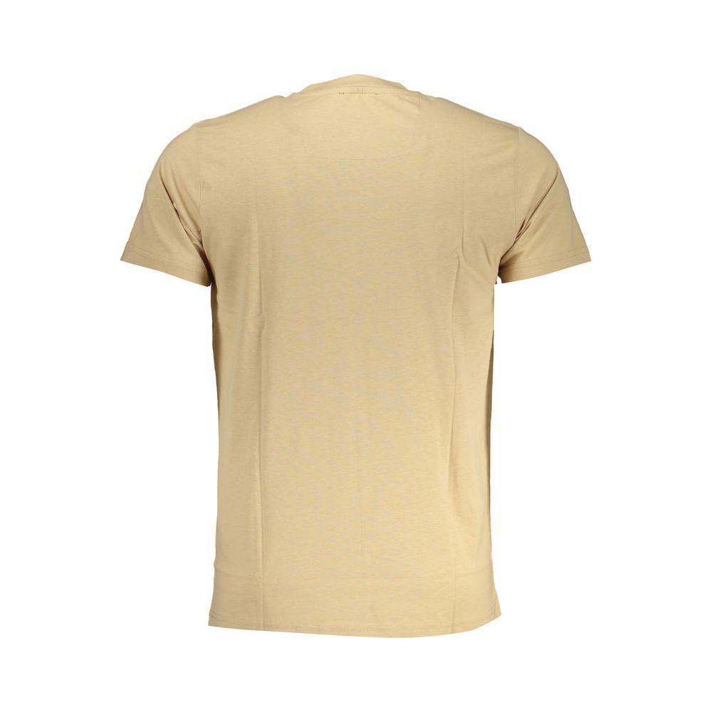 Cavalli Class Beige Cotton T-Shirt