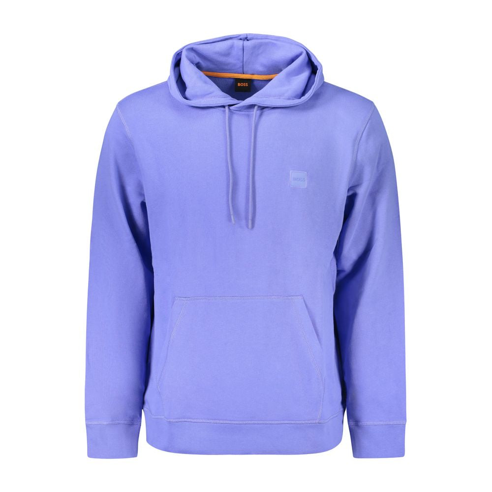 Hugo Boss Blue Cotton Men Sweater