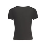 Guess Jeans Black Polyester Women T-Shirt GU-35087-XS