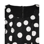 Dolce & Gabbana Black White Polka Dot Sheath Midi Dress