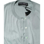 Dolce & Gabbana Light Green Silk Button Down Cardigan Sweater TSH87604-42