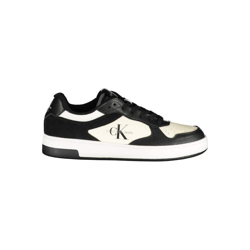 Calvin Klein Sleek Black Sneakers with Contrast Details CA-25022-EU46