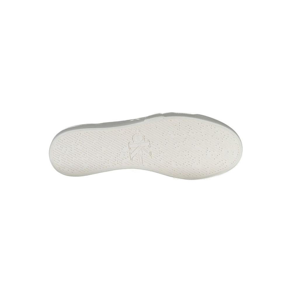 Calvin Klein White Cotton Men Sneaker