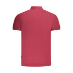Napapijri Red Cotton Men Polo Shirt NA-35681-S