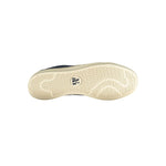 Sole view of Napapijri Blue Polyester Men Sneaker with logo, highlighting tread pattern and traction details.