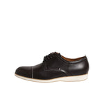 Pollini Dark Brown Leather Derby Lace Up Dress Formal Shoes MV7274-45