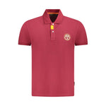 Napapijri Red Cotton Men Polo Shirt NA-35678-S