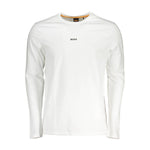 Hugo Boss White Cotton Men TShirt BO-37830-S