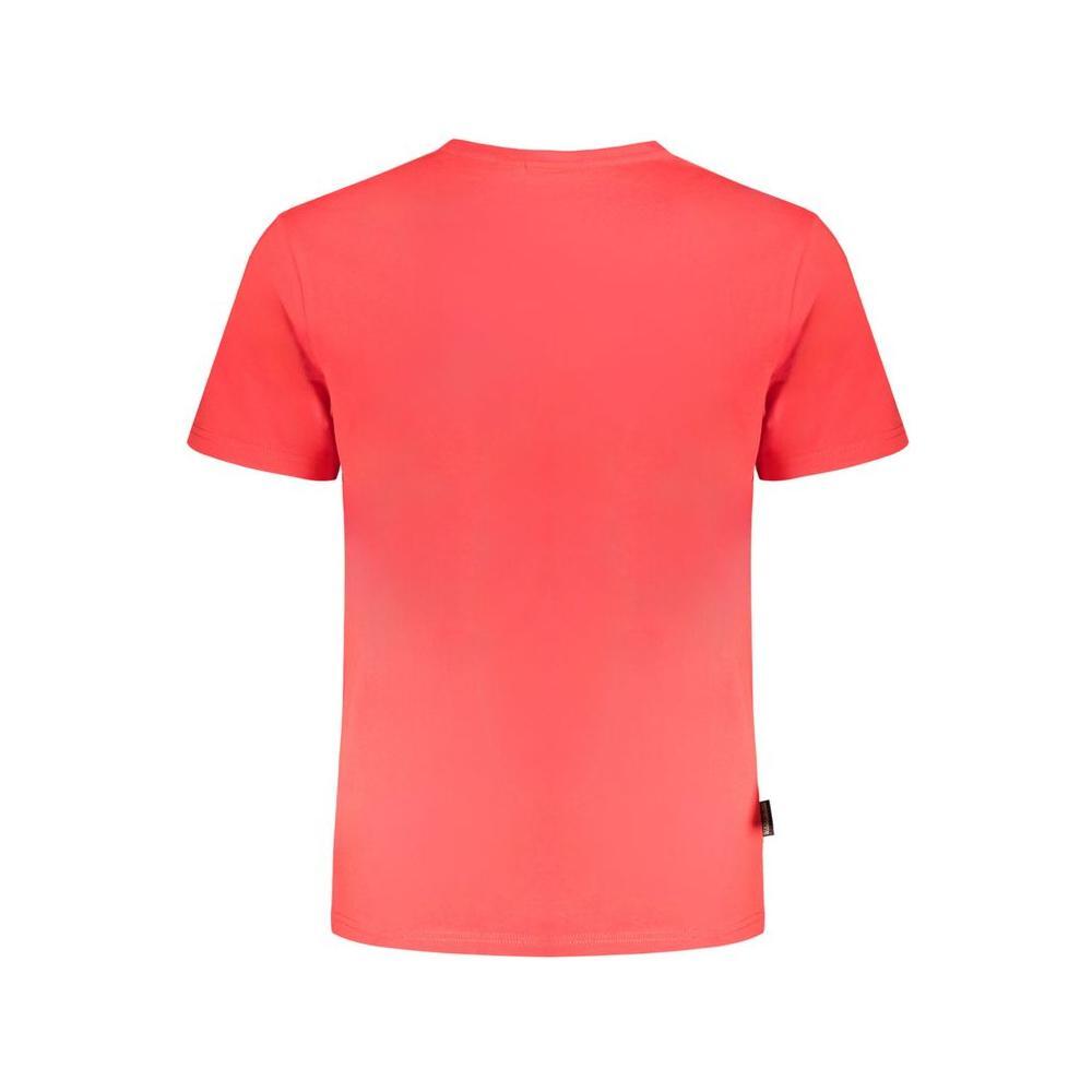 Napapijri Red Cotton T-Shirt NA-31617-XXL