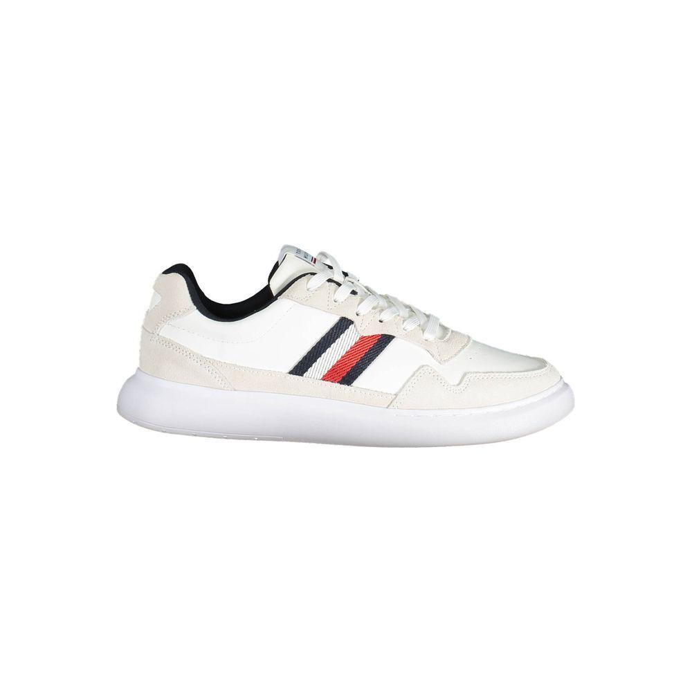 Tommy Hilfiger Tommy Hilfiger White Leather Men Sneaker TO-37582-EU43/US10 1728,67403481248,EU43/US10,EU44/US11,Men,Men - Shoes,New with tags,Shoes,Sneakers - Men - Shoes,Tommy Hilfiger,White