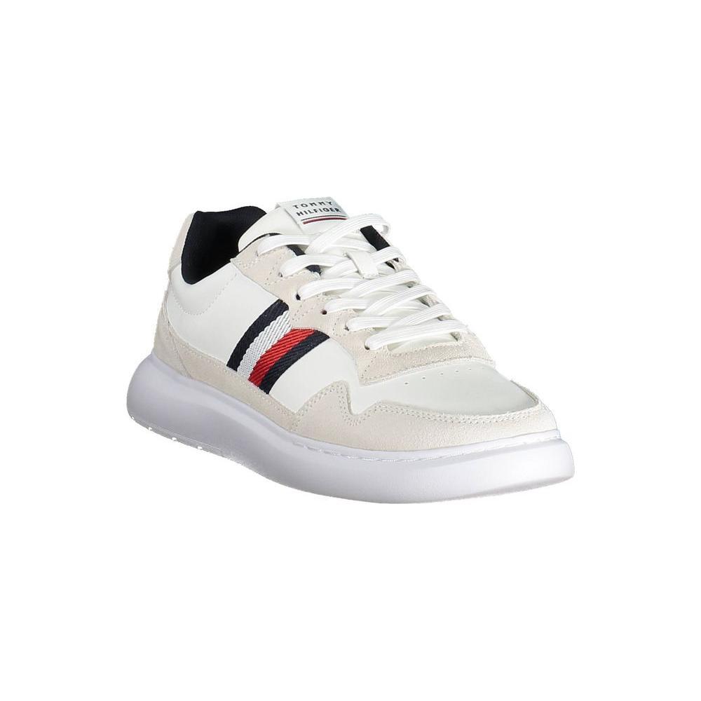 Tommy Hilfiger Tommy Hilfiger White Leather Men Sneaker TO-37582-EU43/US10 1728,67403481248,EU43/US10,EU44/US11,Men,Men - Shoes,New with tags,Shoes,Sneakers - Men - Shoes,Tommy Hilfiger,White