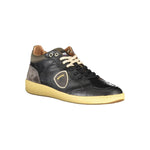 Blauer Sleek Black Lace-Up Sneakers with Contrast Details BL-23170-EU43/US10