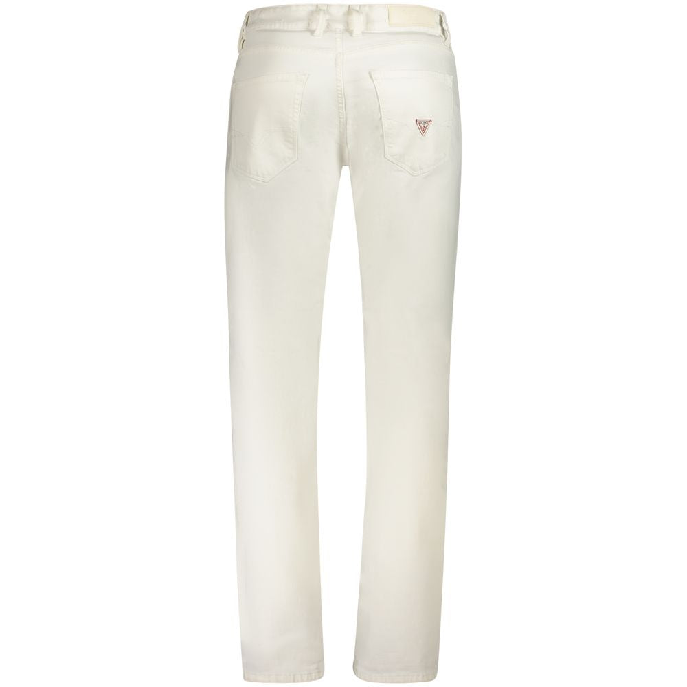 Guess Jeans White Cotton Men Jeans GU-38670-W31 | L32
