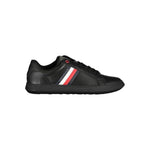 Tommy Hilfiger Chic Black Sneakers with Iconic Contrast Details TO-27123-EU40/US7
