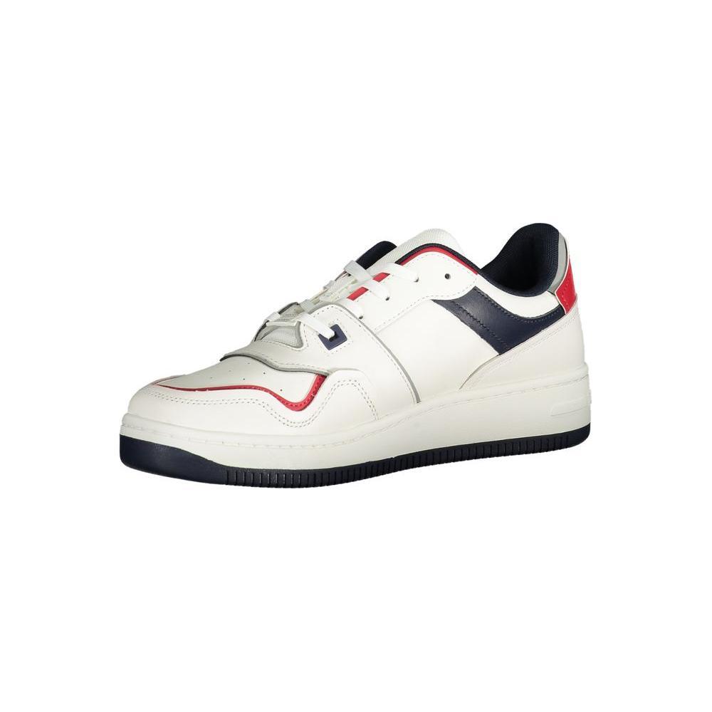 Tommy Hilfiger White Leather Men Sneaker