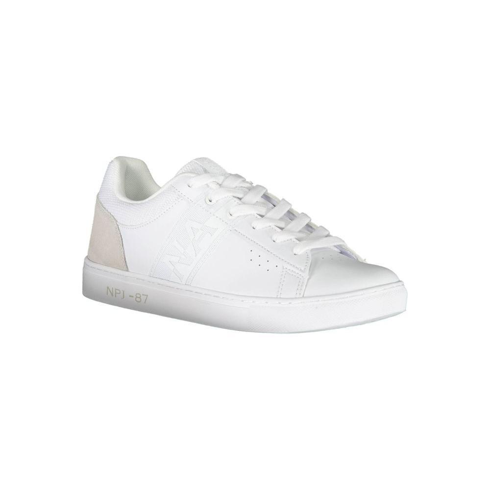 Napapijri White Leather Men Sneaker NA-37254-EU40/US7