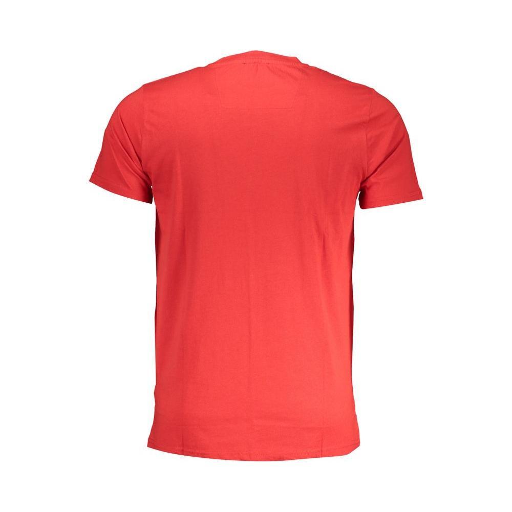Cavalli Class Red Cotton T-Shirt CA-28590-L