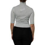 Dolce & Gabbana Light Green Silk Turtleneck 3/4 Sleeves Top TSH906754-38