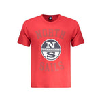 North Sails Red Cotton Men T-Shirt NO-35027-S