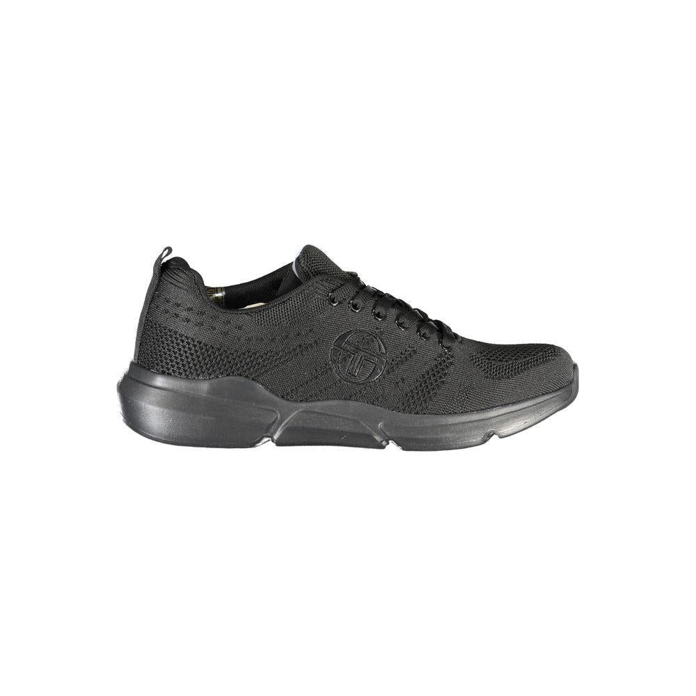 Sergio Tacchini Sleek Black Lace-up Sneakers with Contrast Detailing SE-23681-EU41/US8