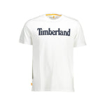 Timberland White Cotton Men T-Shirt
