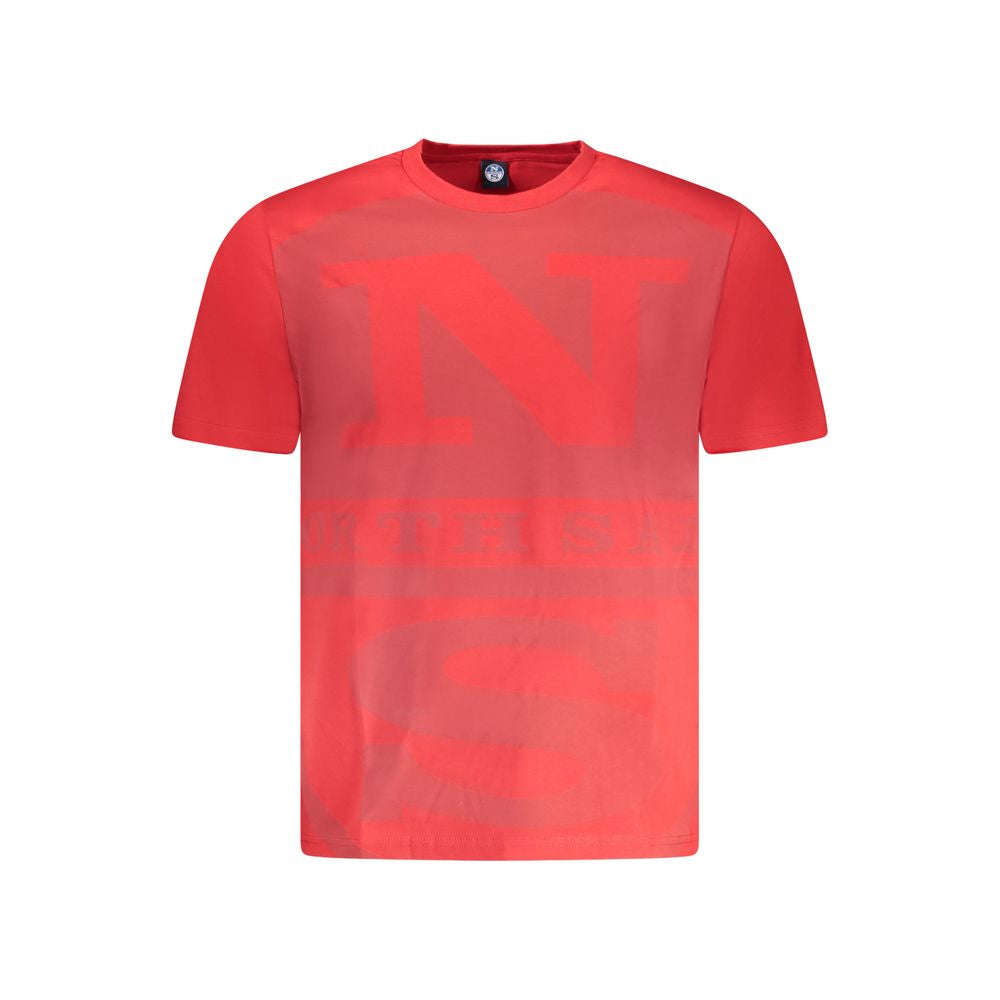 North Sails Red Cotton Men T-Shirt NO-35046-S