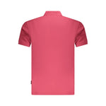 Napapijri Red Cotton Men Polo Shirt NA-35691-S