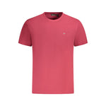 Napapijri Red Cotton Men T-Shirt NA-35699-S