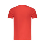 Cavalli Class Red Cotton Men T-Shirt CA-36642-M