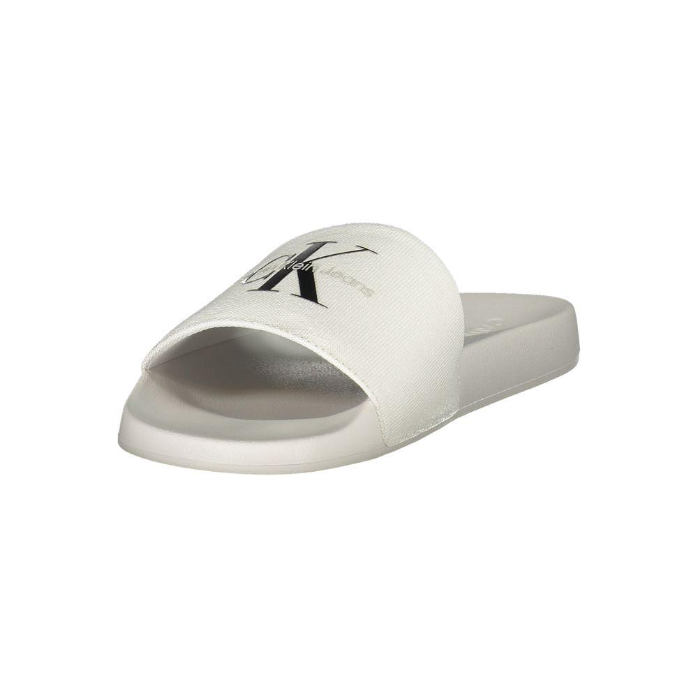 Calvin Klein Calvin Klein White Polyester Men Sandal CA-36783-EU41/US8 1728,67403481248,Calvin Klein,EU41/US8,EU43/US10,Men,Men - Shoes,New with tags,Sandals - Men - Shoes,Shoes,White