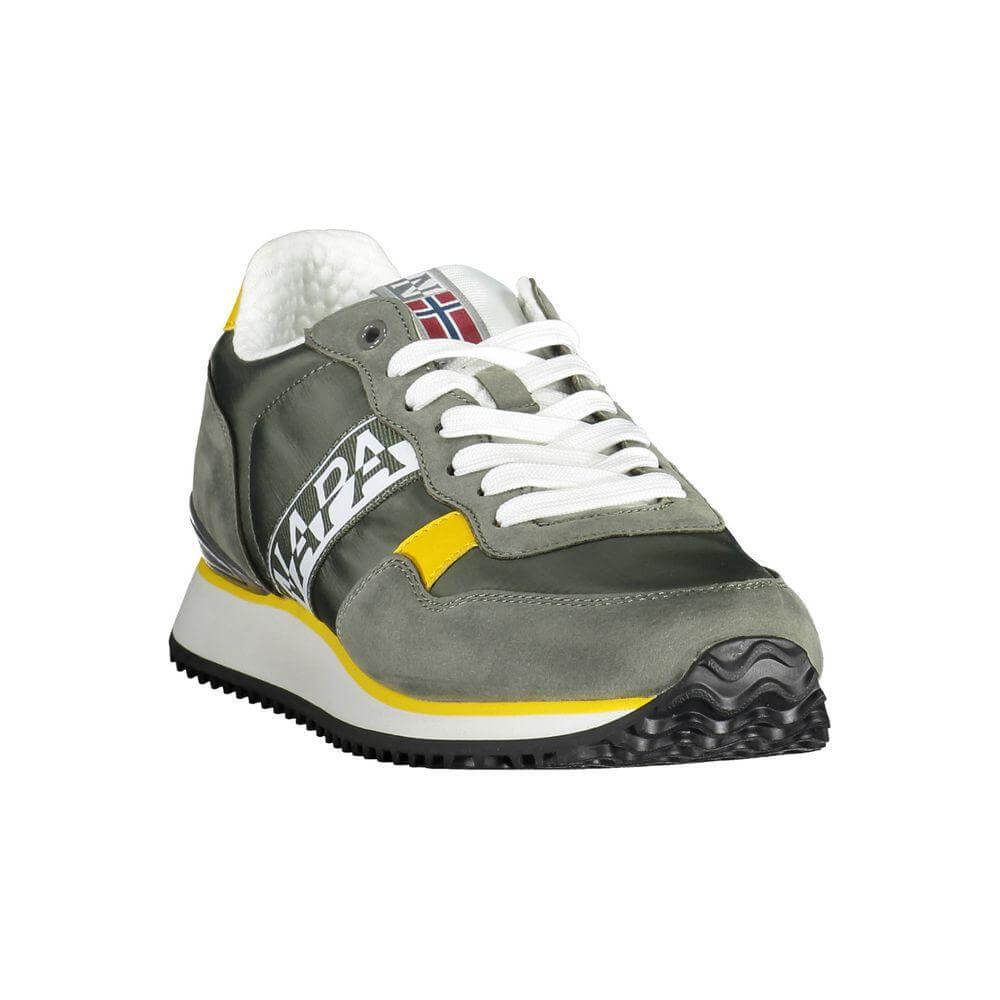 Napapijri Green Polyester Men Sneaker NA-37483-EU44/US11