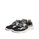 Dolce & Gabbana Multicolor Leather Suede Low Top Sneaker Shoes