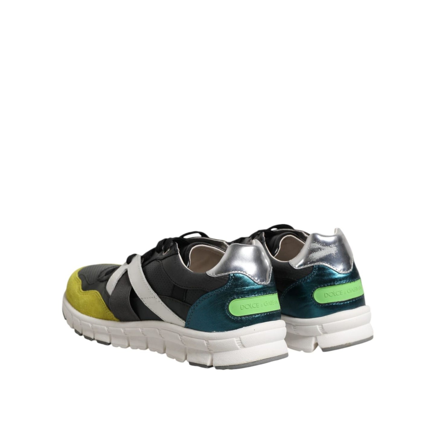 Dolce & Gabbana Multicolor Lace Up Low Top Men Sneakers Shoes