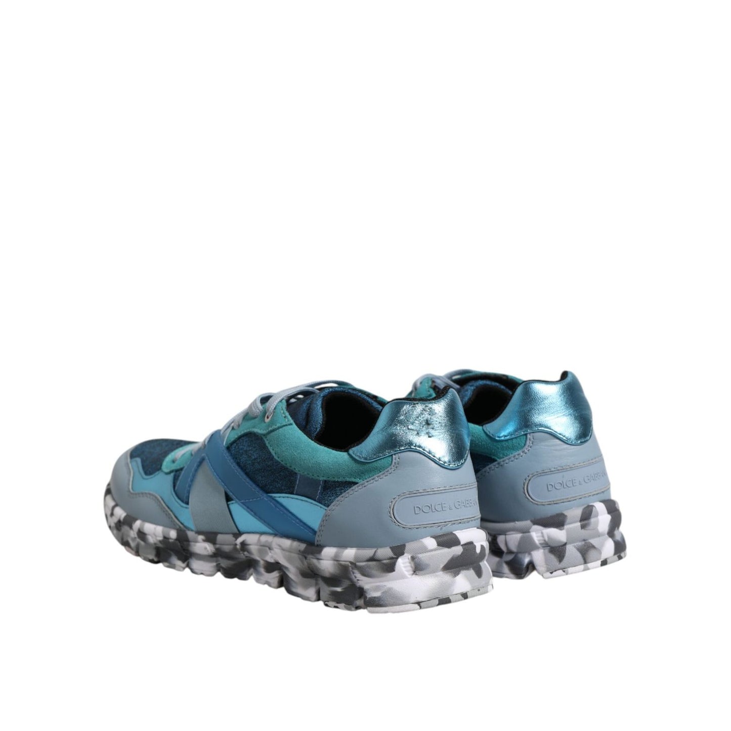 Dolce & Gabbana Multicolor Lace Up Low Top Men Sneakers Shoes
