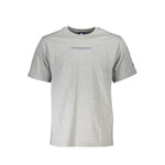 North Sails Gray Cotton T-Shirt NO-20294-M