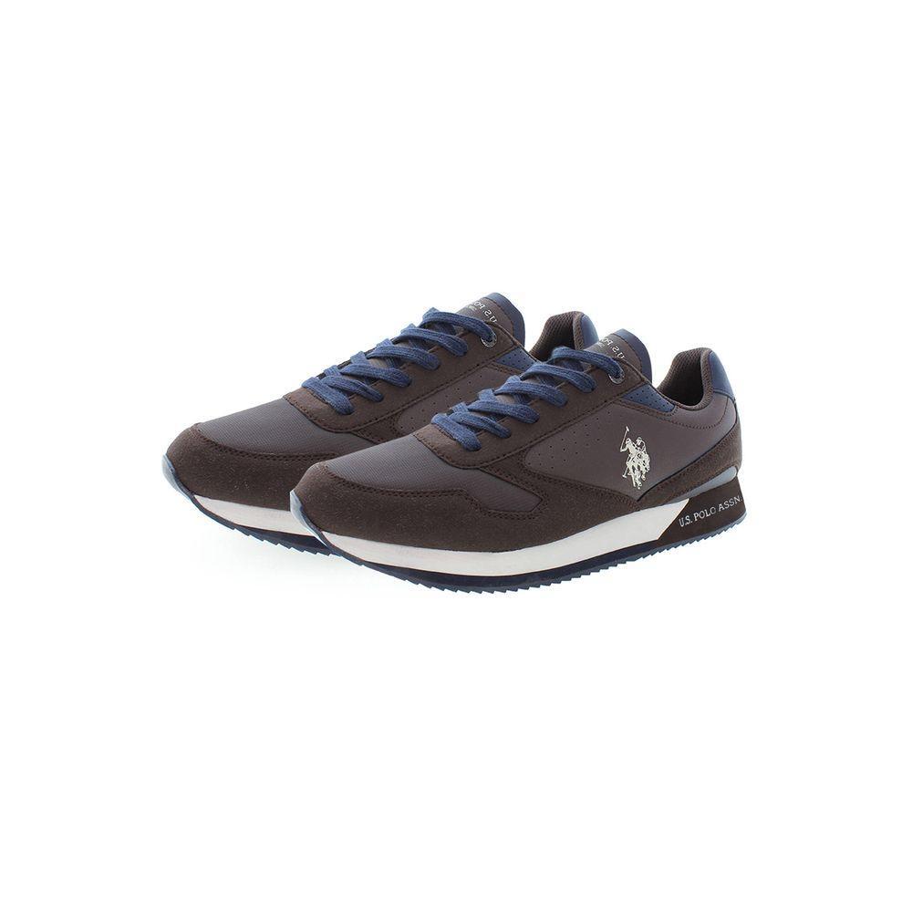 U.S. POLO ASSN. Brown Polyester Sneaker US-14566-EU42/US9