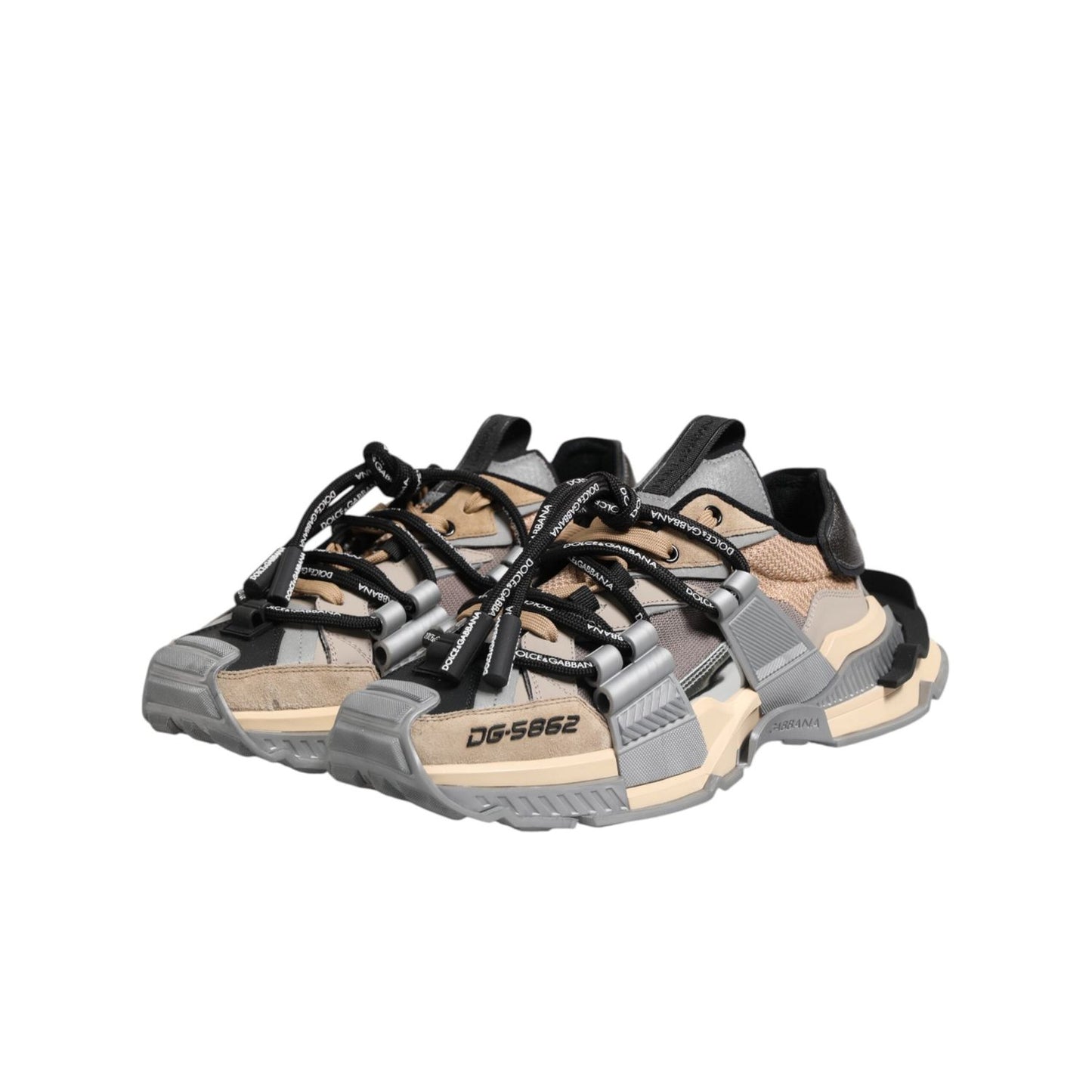 Dolce & Gabbana Multicolor Panelled Space Sneakers Shoes