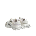 Dolce & Gabbana White Gray Low Top Space Sneakers Shoes