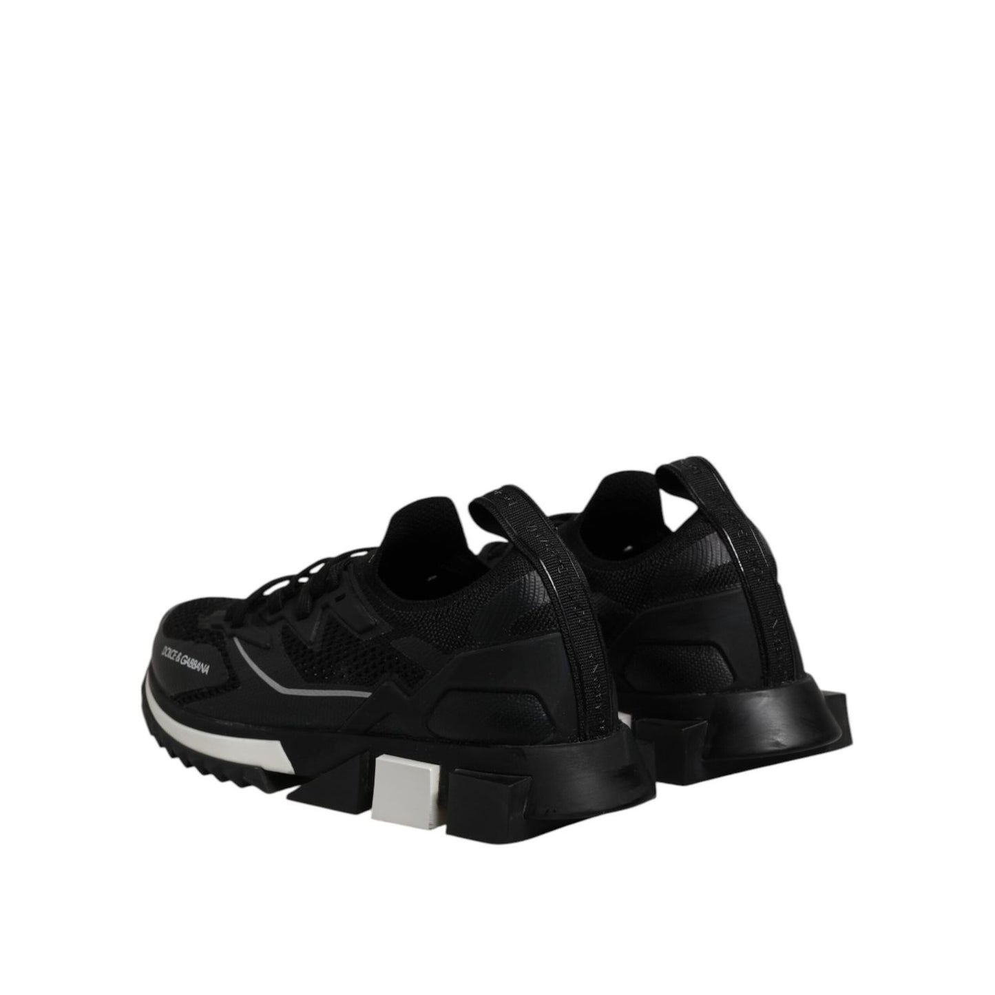 Dolce & Gabbana Black SORRENTO Sport Stretch Sneakers Shoes MV7544-40