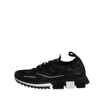 Dolce & Gabbana Black SORRENTO Sport Stretch Sneakers Shoes MV7544-40