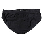 Dolce & Gabbana Black Drawstring Men Beachwear Brief Swimwear