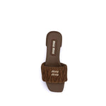 Miu Miu Matelassé nappa leather Sandals MI-5XX605F010M2VF0316-EU40/US10